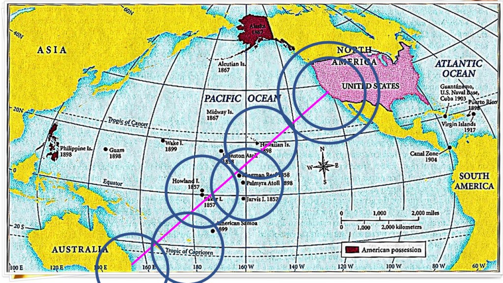 טיסה מעל ים אבל יש הרבה איים והזדמנויות לנחות